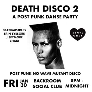 death disco jan 2026 flyer