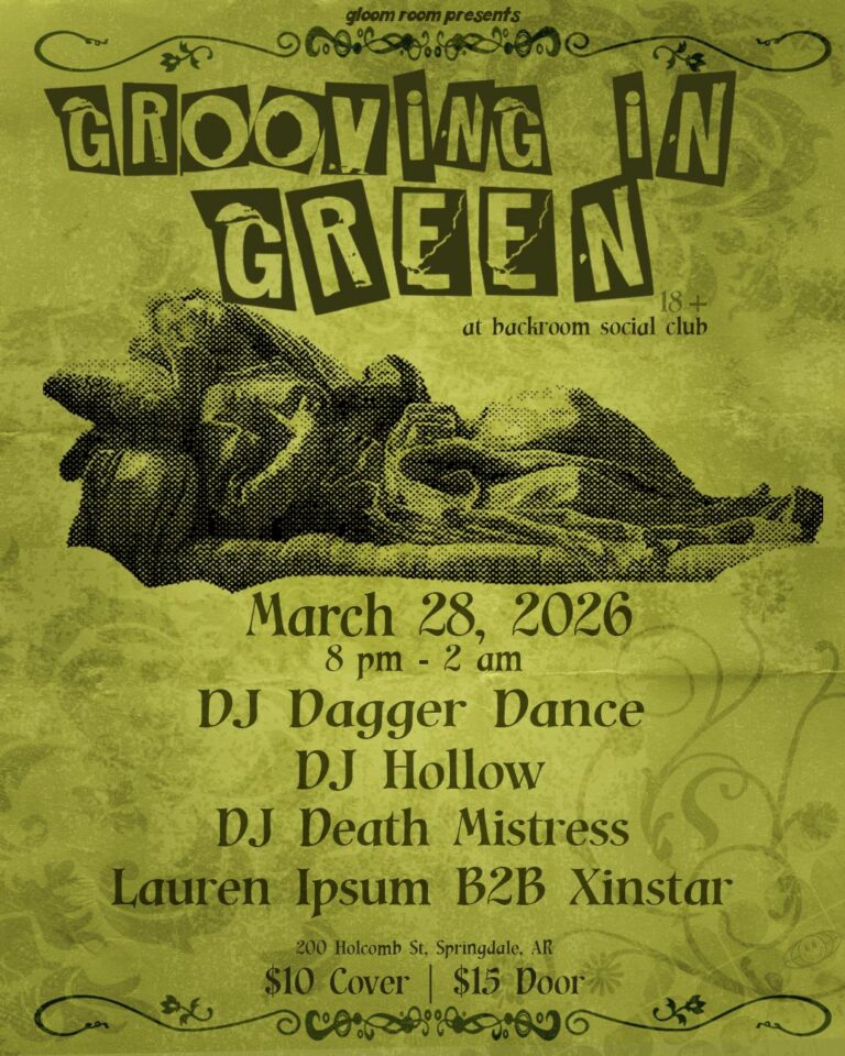 march 2026 gloom room flyer