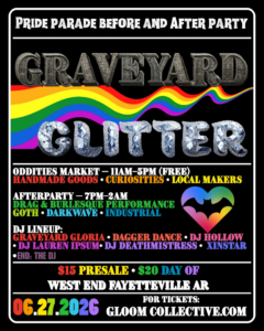 pride flyer 2026 graveyard glitter
