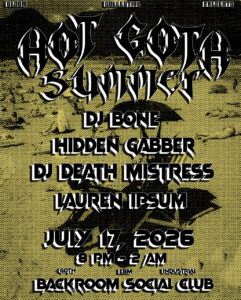 gloom room july 2026 flyer